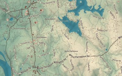 Beautifully Detailed Map of East Haddam, Connecticut
