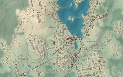 Beautifully Detailed Map of East Hampton, Connecticut