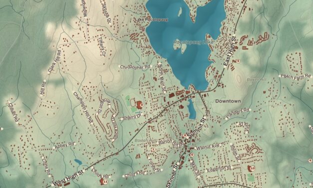 Beautifully Detailed Map of East Hampton, Connecticut