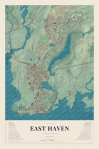 Map of East Haven, Connecticut
