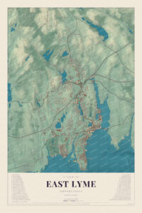Map of East Lyme, Connecticut