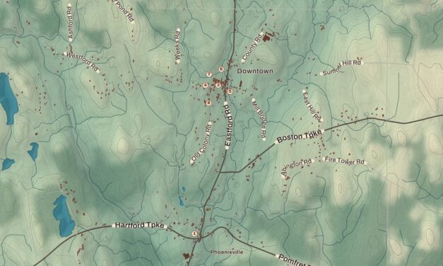 Beautifully Detailed Map of Eastford, Connecticut