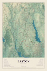 Map of Easton, Connecticut