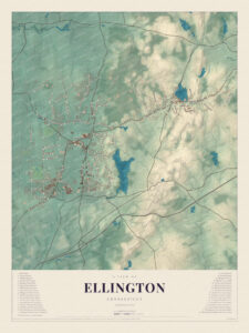 Map of Ellington, Connecticut