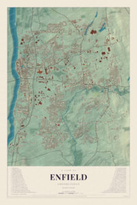 Map of Enfield, Connecticut