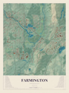 Map of Farmington, Connecticut