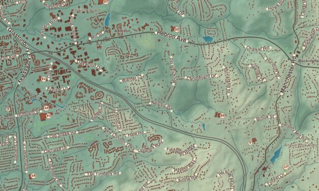 Beautifully Detailed Map of Glastonbury, Connecticut