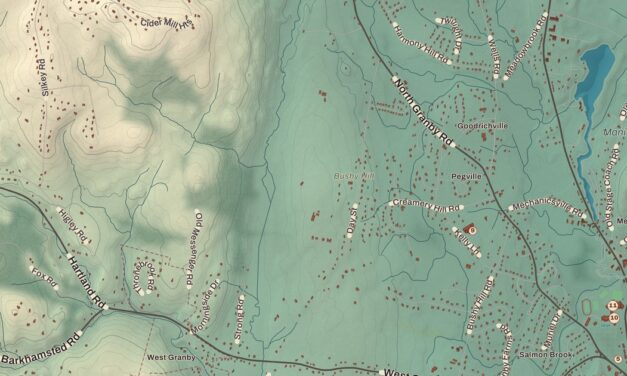 Beautifully Detailed Map of Granby, Connecticut