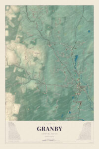 Map of Granby, Connecticut