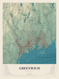 Map of Greenwich, Connecticut