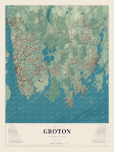 Map of Groton, Connecticut