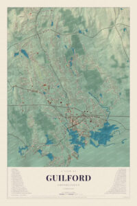 Map of Guilford, Connecticut