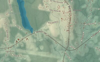Beautifully Detailed Map of Hampton, Connecticut