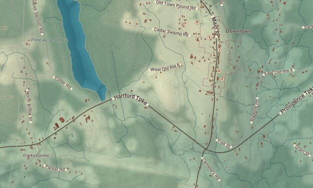 Beautifully Detailed Map of Hampton, Connecticut