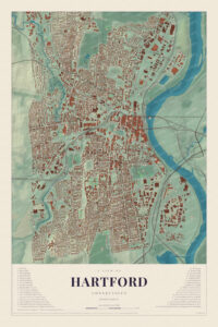 Map of Hartford, Connecticut