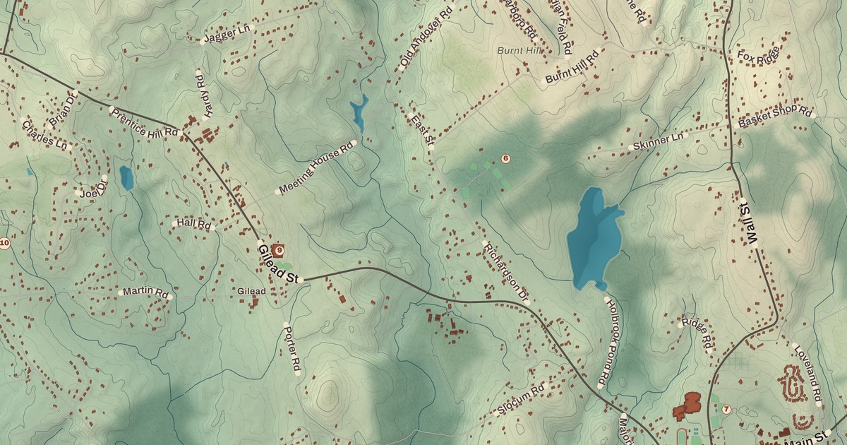 Beautifully Detailed Map of Hebron, Connecticut