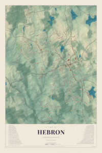 Map of Hebron, Connecticut
