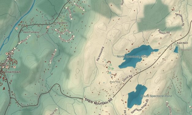 Beautifully Detailed Map of Kent, Connecticut