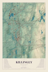 Map of Killingly, Connecticut