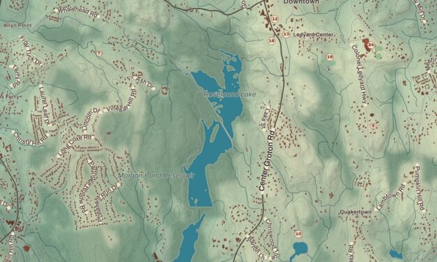 Beautifully Detailed Map of Ledyard, Connecticut