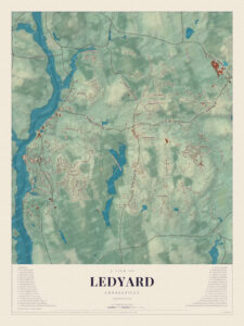 Map of Ledyard, Connecticut