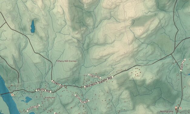 Beautifully Detailed Map of Lyme, Connecticut