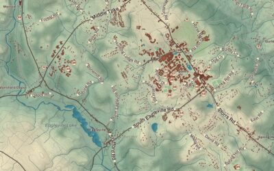 Beautifully Detailed Map of Mansfield, Connecticut