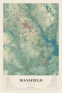 Map of Mansfield, Connecticut