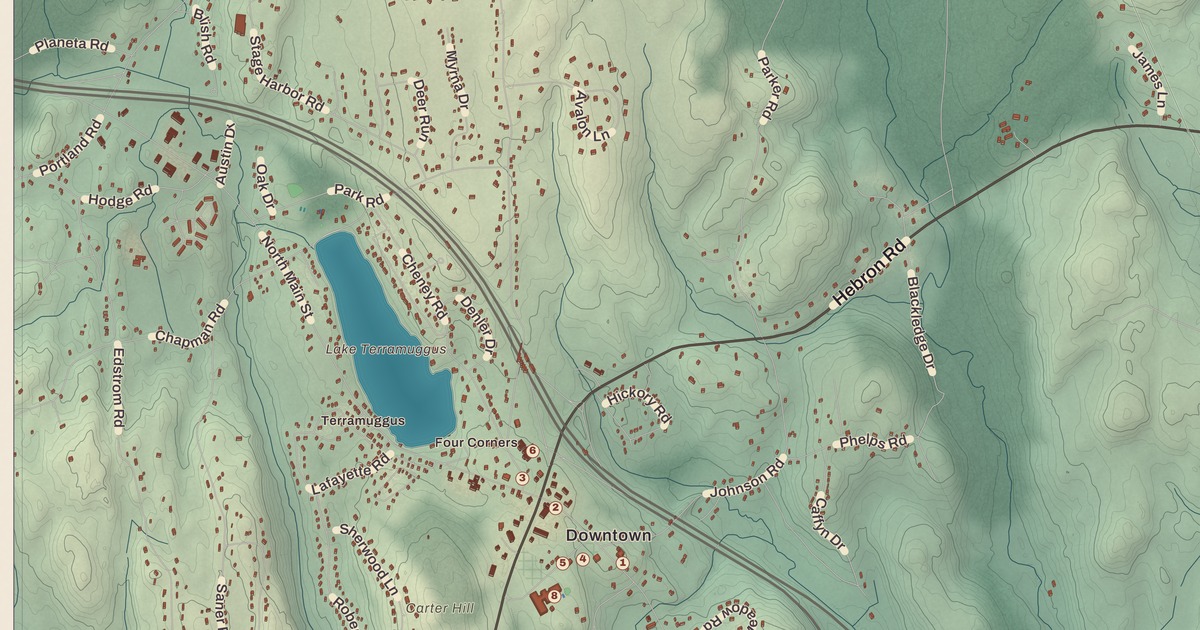 Beautifully Detailed Map of Marlborough, Connecticut