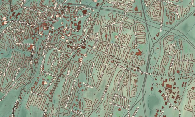 Beautifully Detailed Map of Meriden, Connecticut