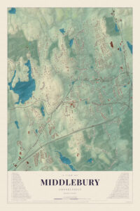 Map of Middlebury, Connecticut