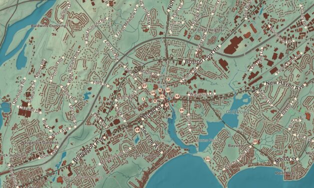 Beautifully Detailed Map of Milford, Connecticut