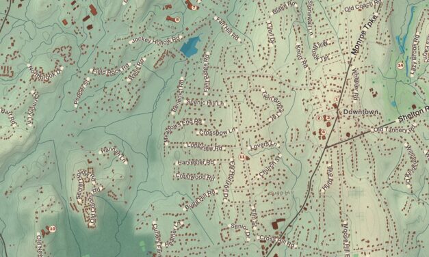 Beautifully Detailed Map of Monroe, Connecticut