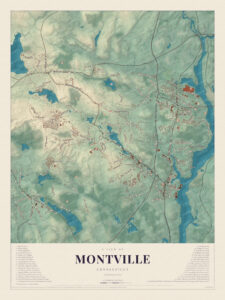 Map of Montville, Connecticut
