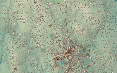 Beautifully Detailed Map of New Canaan, Connecticut