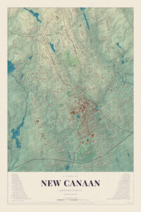 Map of New Canaan, Connecticut