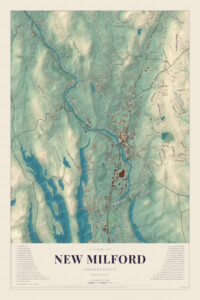 Map of New Milford, Connecticut