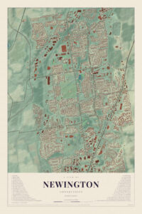 Map of Newington, Connecticut