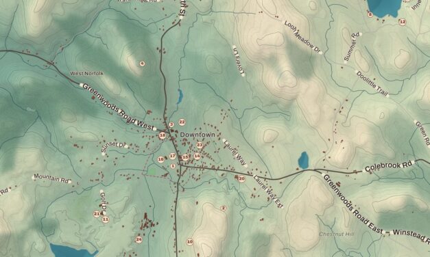 Beautifully Detailed Map of Norfolk, Connecticut