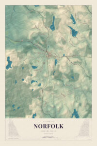 Map of Norfolk, Connecticut