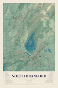 Map of North Branford, Connecticut