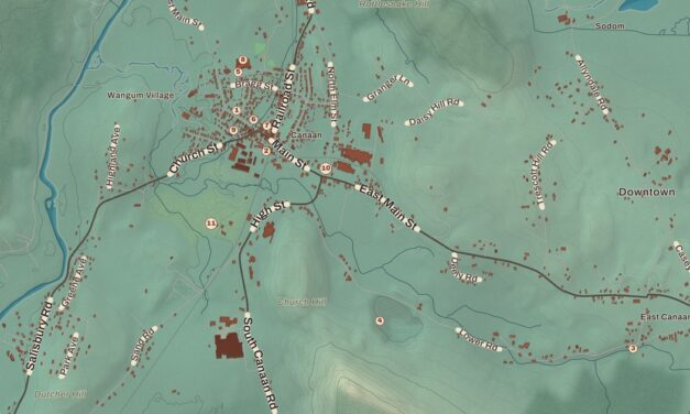 Beautifully Detailed Map of North Canaan, Connecticut