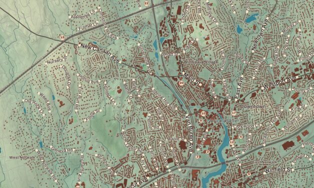 Beautifully Detailed Map of Norwalk, Connecticut
