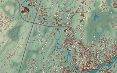 Beautifully Detailed Map of Norwich, Connecticut