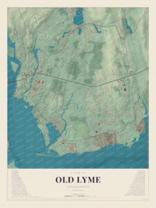 Map of Old Lyme, Connecticut