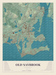 Map of Old Saybrook, Connecticut