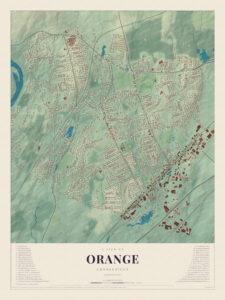 Map of Orange, Connecticut
