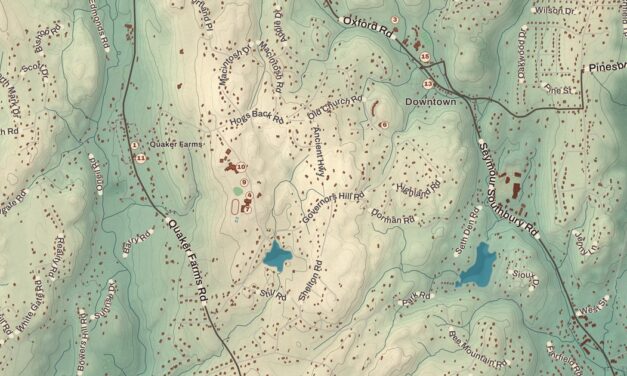 Beautifully Detailed Map of Oxford, Connecticut