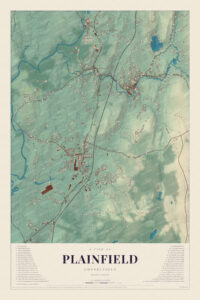 Map of Plainfield, Connecticut