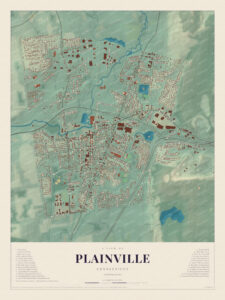 Map of Plainville, Connecticut
